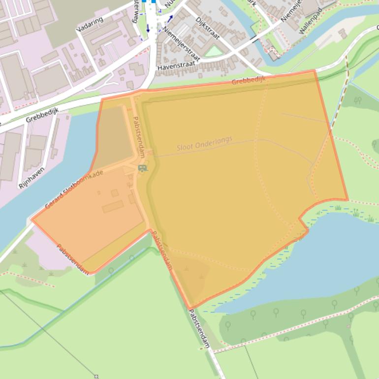 Kaart van postcodegebied 6701PC.