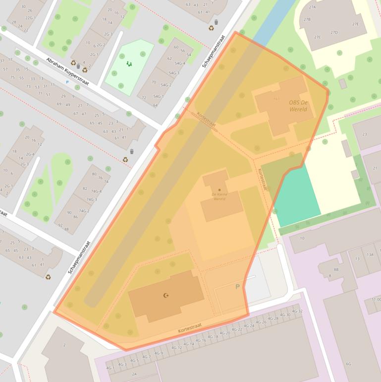 Kaart van postcodegebied 6702AV.