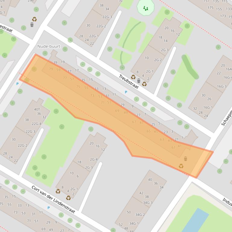 Kaart van postcodegebied 6702BB.