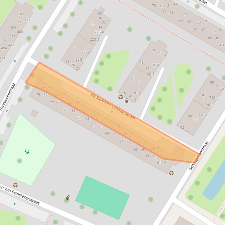 Kaart van postcodegebied 6702BM.