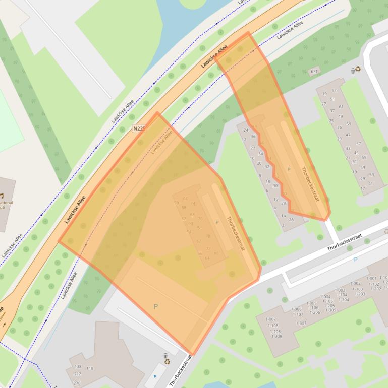 Kaart van postcodegebied 6702BS.