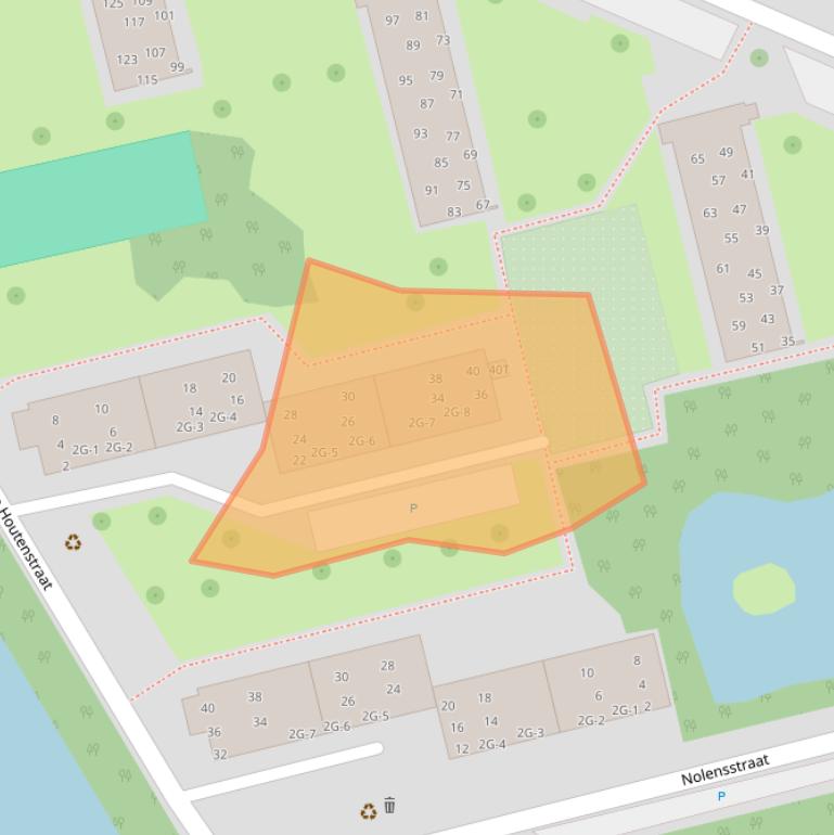 Kaart van postcodegebied 6702CV.