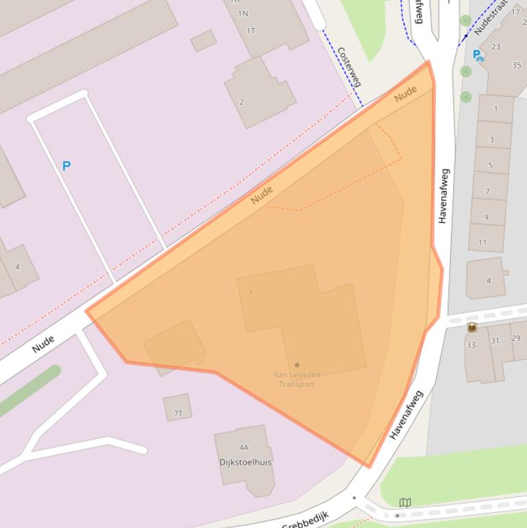 Kaart van postcodegebied 6702DH.