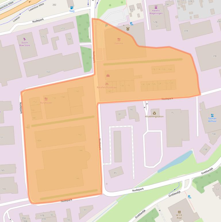 Kaart van postcodegebied 6702DX.