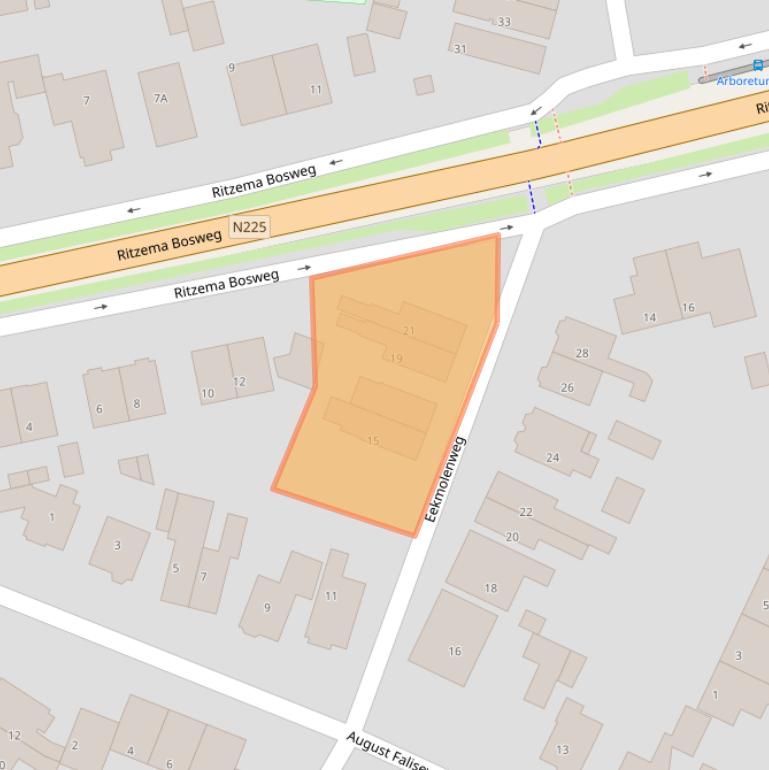 Kaart van postcodegebied 6703AL.