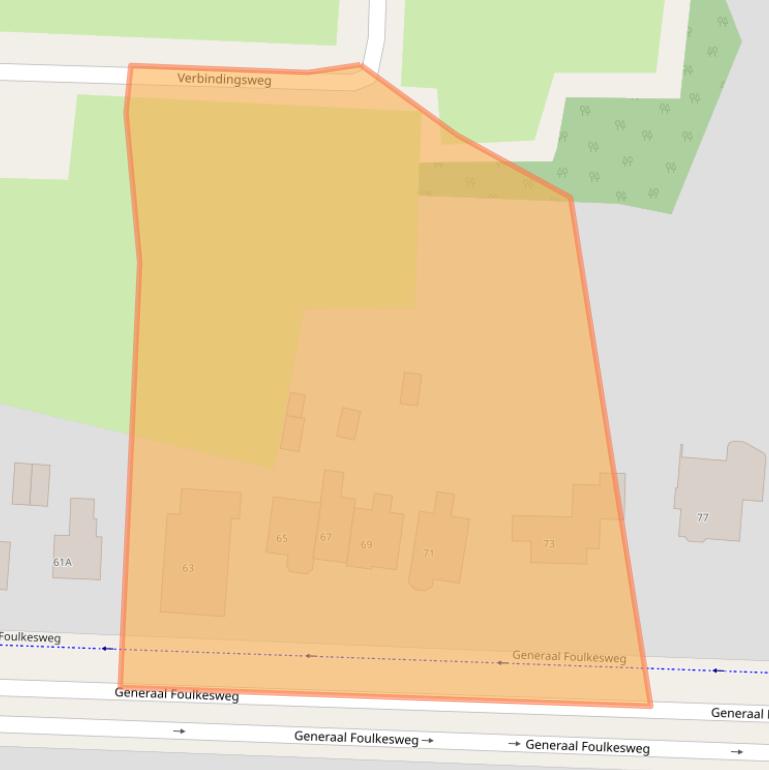 Kaart van postcodegebied 6703BN.