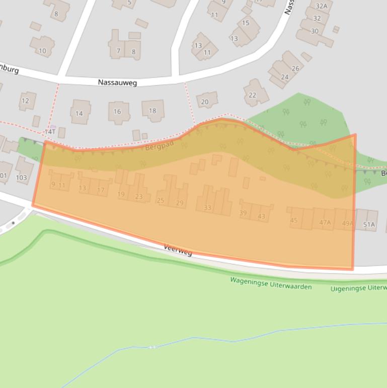 Kaart van postcodegebied 6703CM.