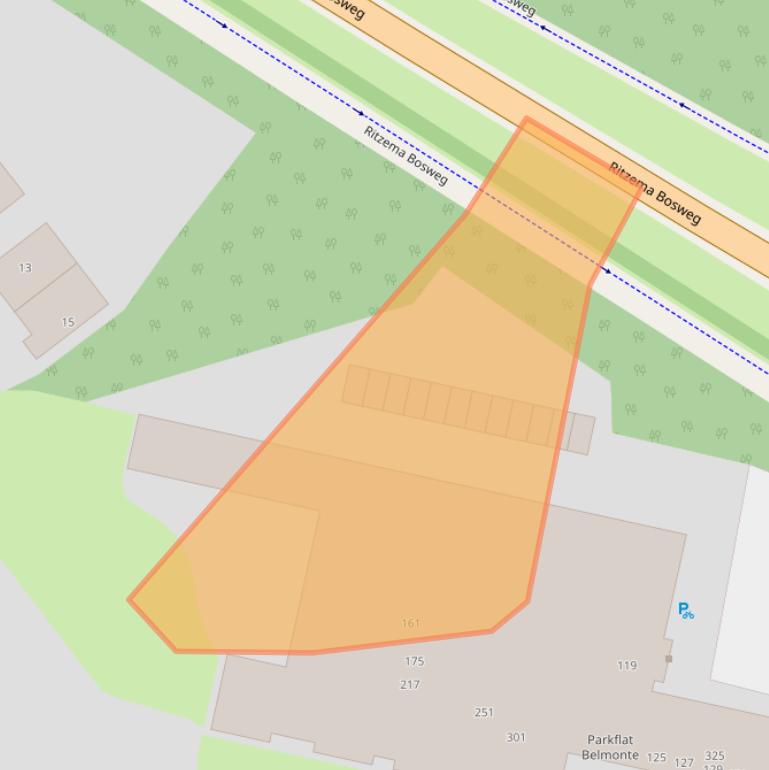 Kaart van postcodegebied 6703DE.