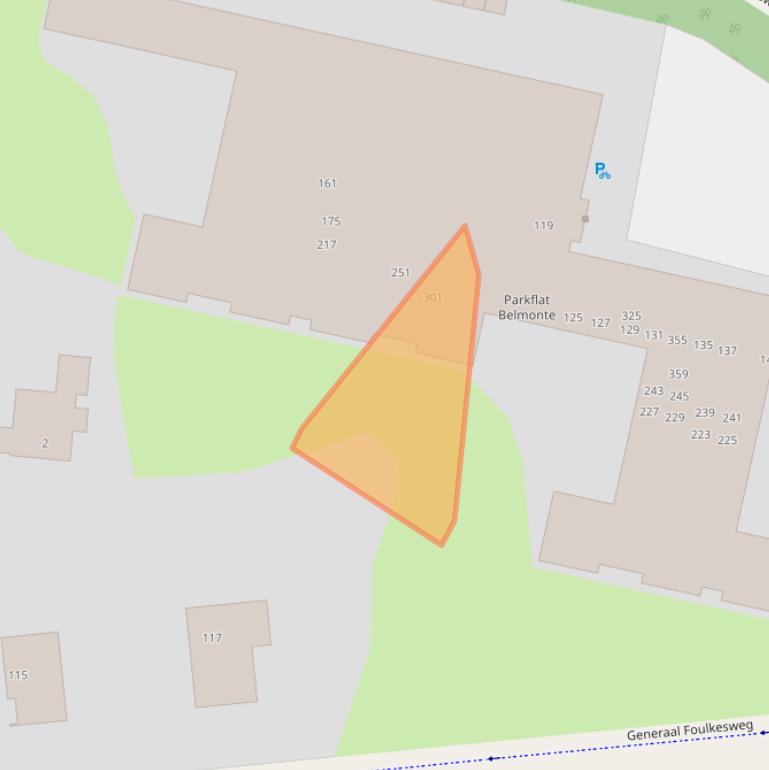 Kaart van postcodegebied 6703DL.