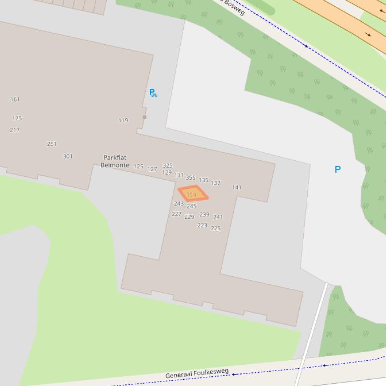 Kaart van postcodegebied 6703DP.