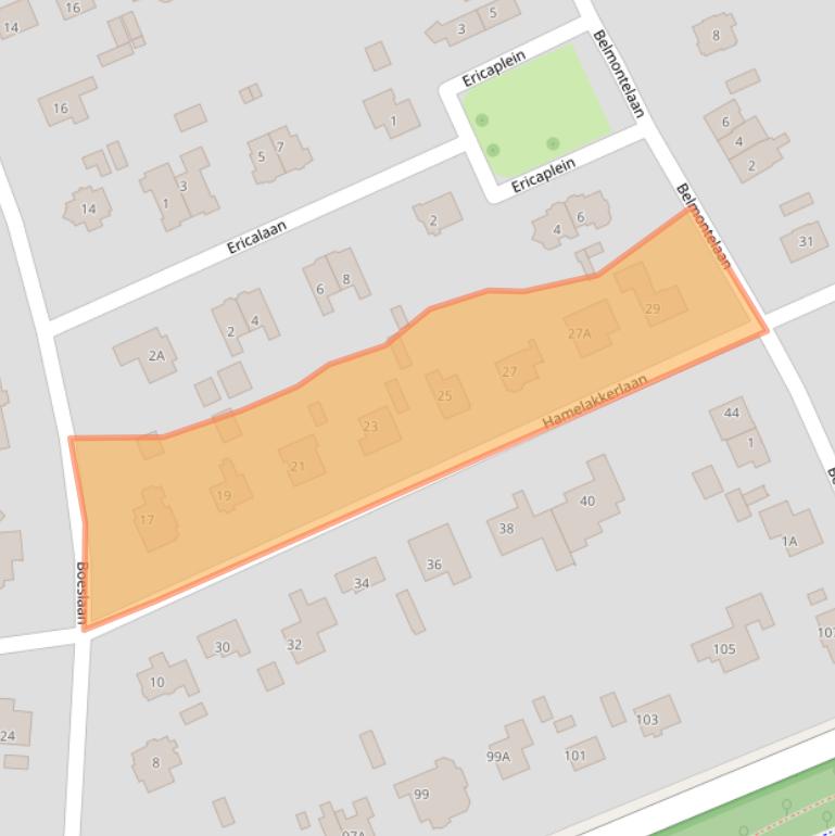 Kaart van postcodegebied 6703EG.