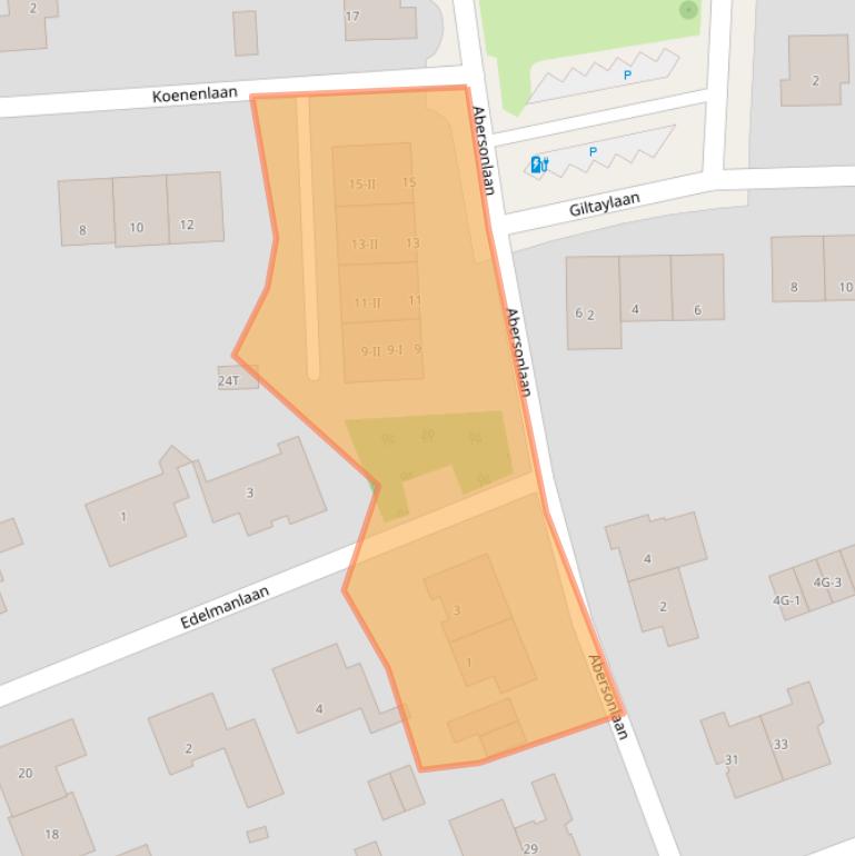 Kaart van postcodegebied 6703GD.