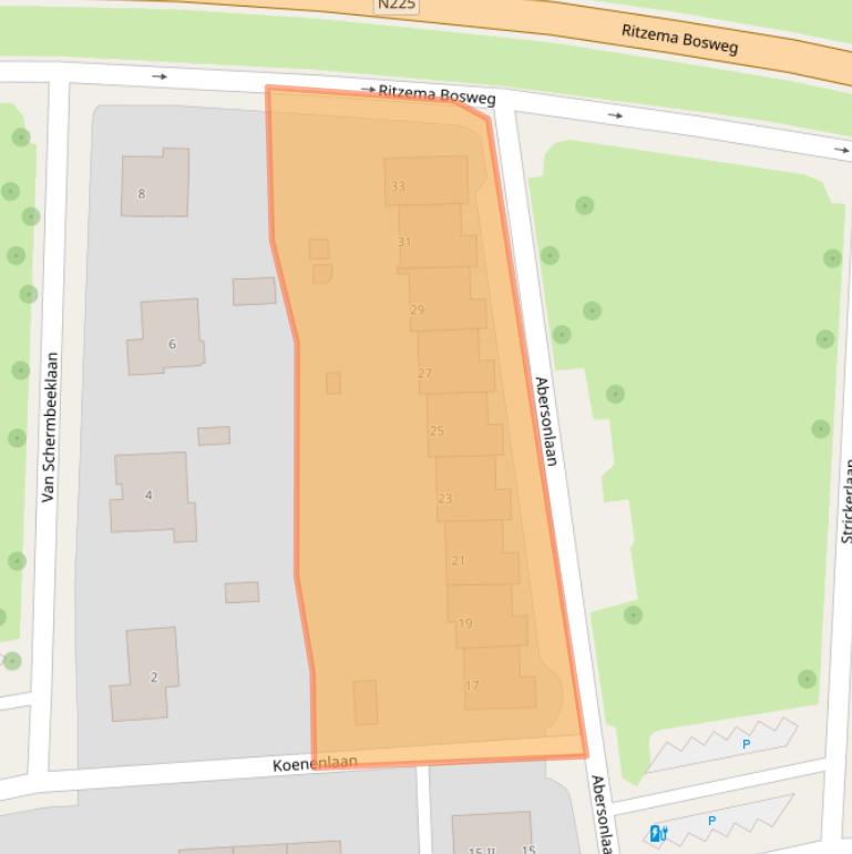 Kaart van postcodegebied 6703GE.