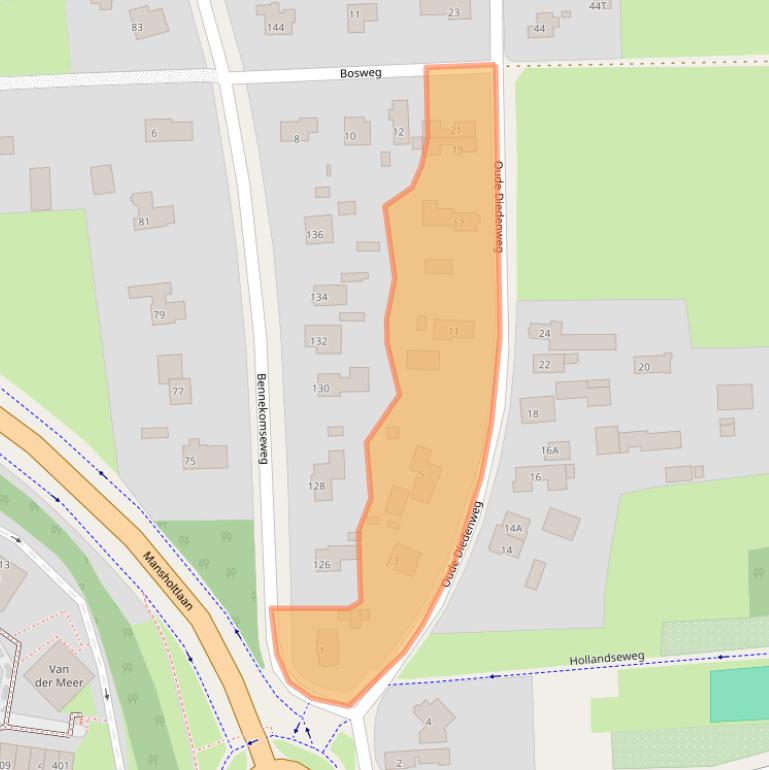 Kaart van postcodegebied 6704AA.