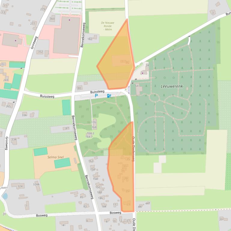 Kaart van postcodegebied 6704AB.