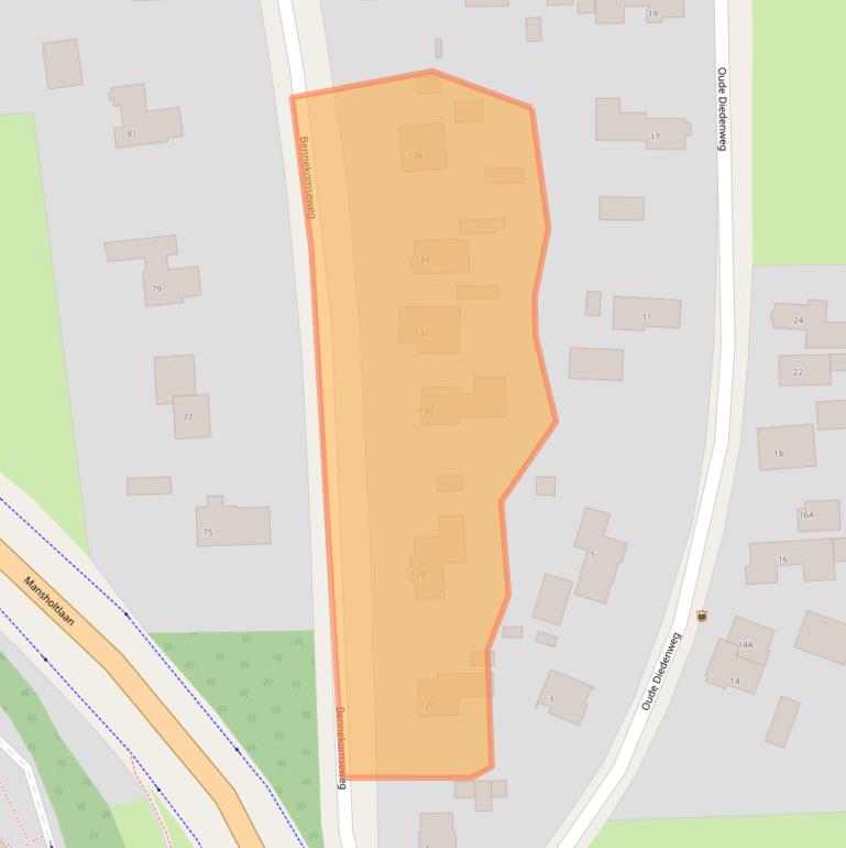 Kaart van postcodegebied 6704AJ.