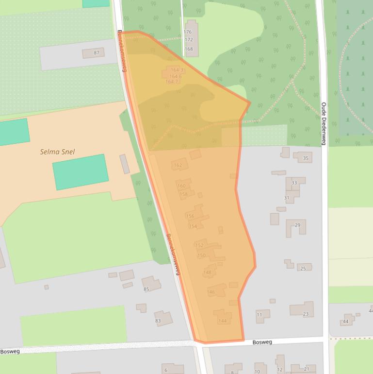 Kaart van postcodegebied 6704AK.