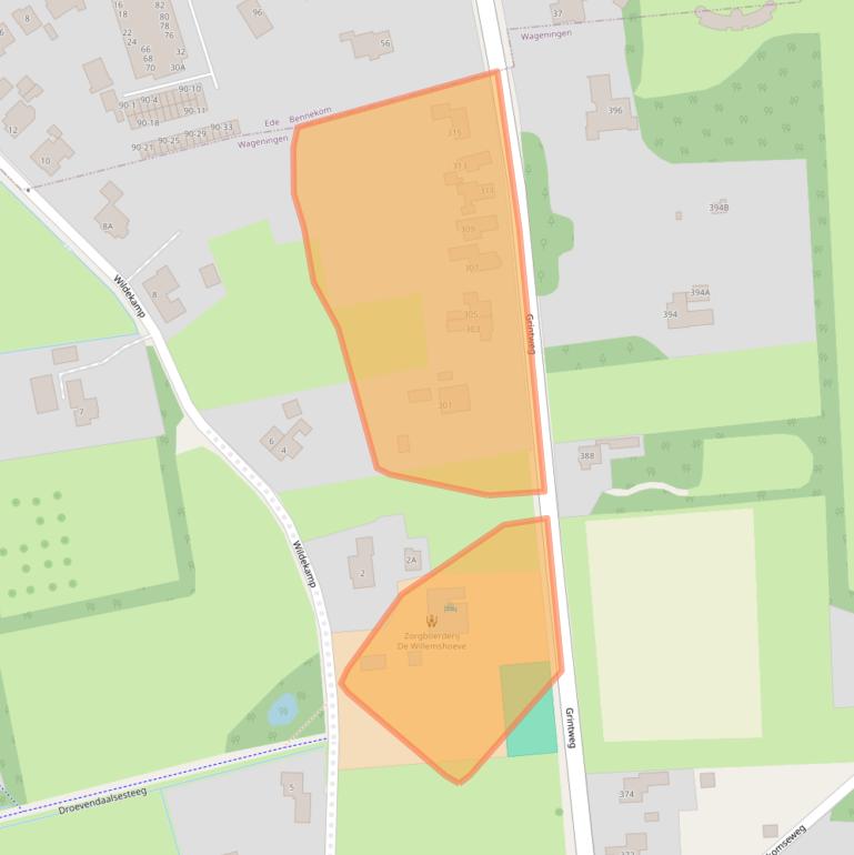 Kaart van postcodegebied 6704AR.