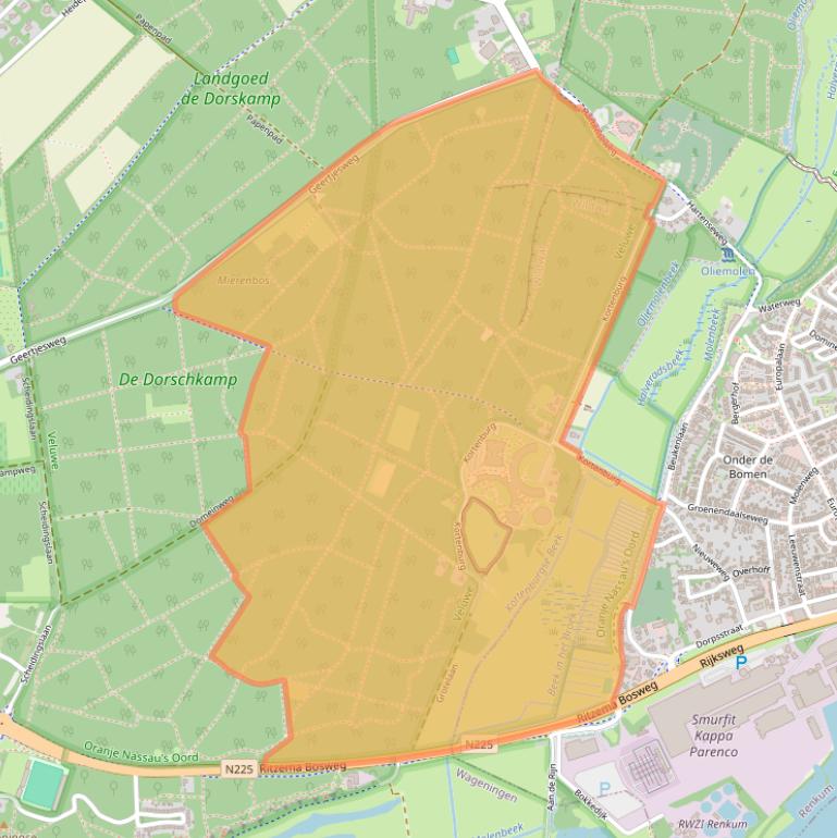 Kaart van postcodegebied 6704AV.