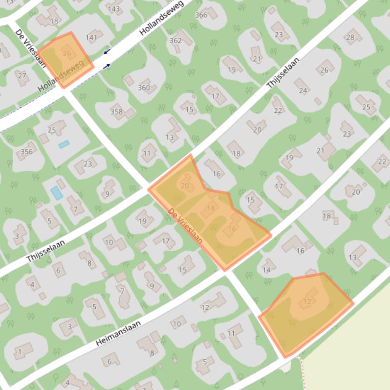 Kaart van postcodegebied 6705AV.