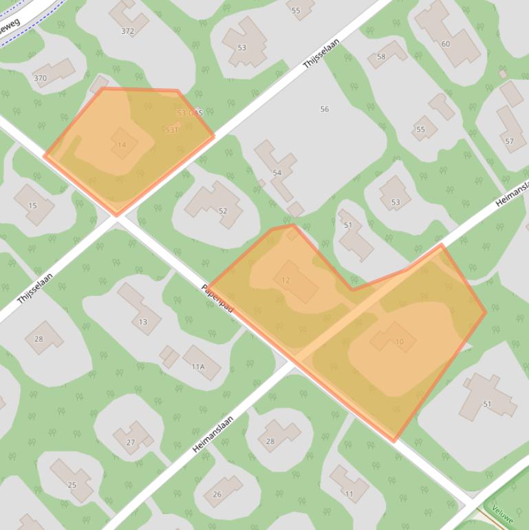 Kaart van postcodegebied 6705AX.