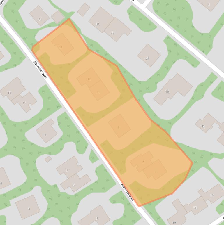 Kaart van postcodegebied 6705CT.