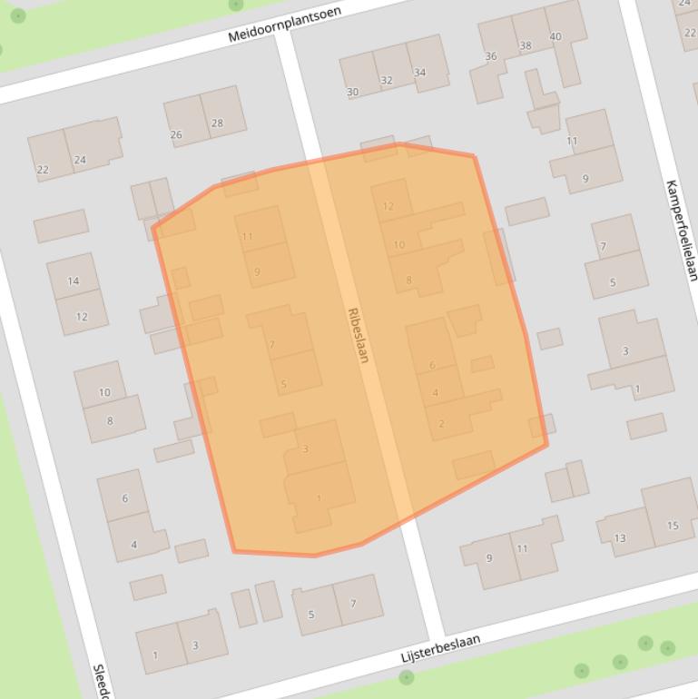 Kaart van postcodegebied 6706CG.