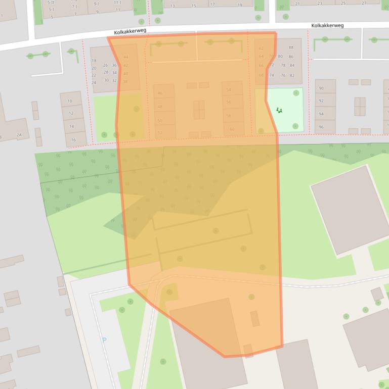 Kaart van postcodegebied 6706GN.