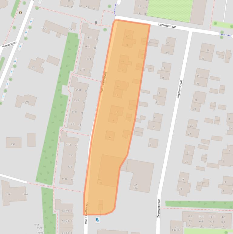 Kaart van postcodegebied 6706KK.