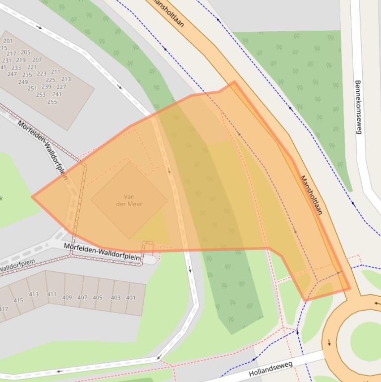 Kaart van postcodegebied 6706LD.