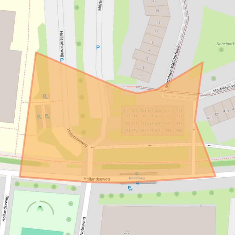 Kaart van postcodegebied 6706LG.