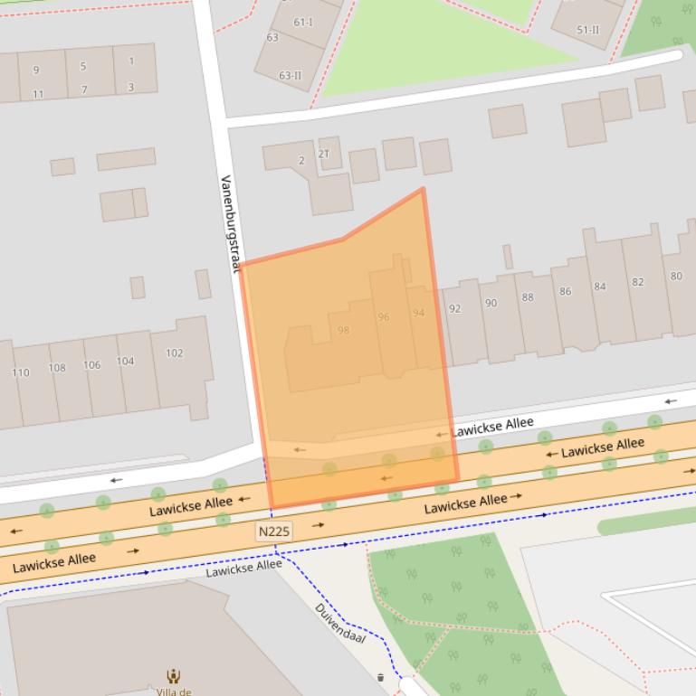 Kaart van postcodegebied 6707AM.