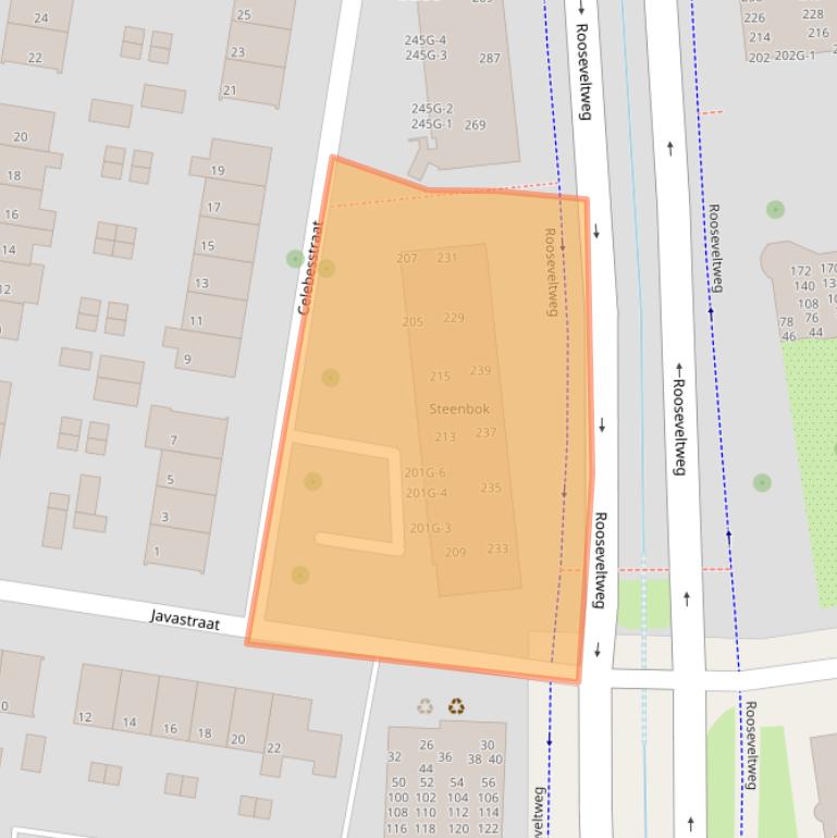 Kaart van postcodegebied 6707GL.