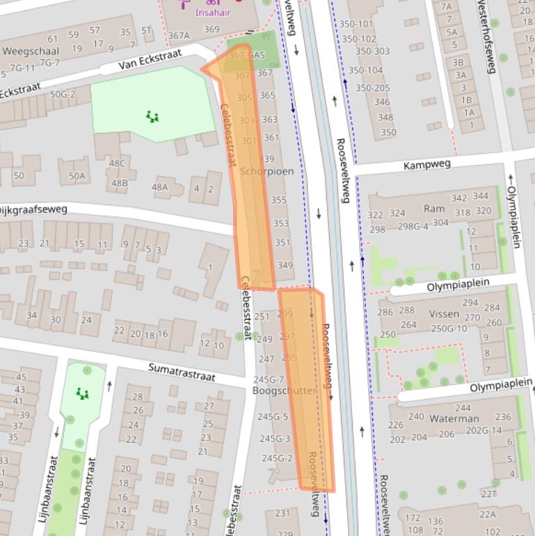 Kaart van postcodegebied 6707GN.