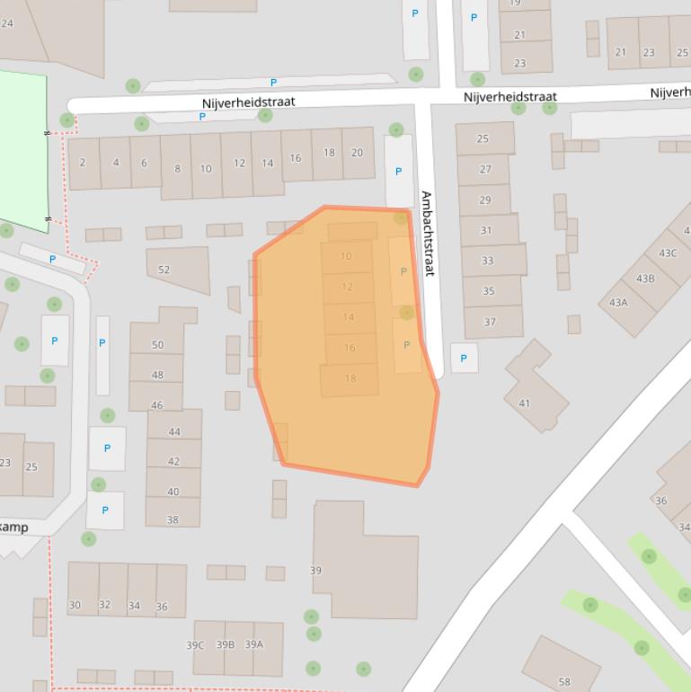 Kaart van postcodegebied 6707JK.