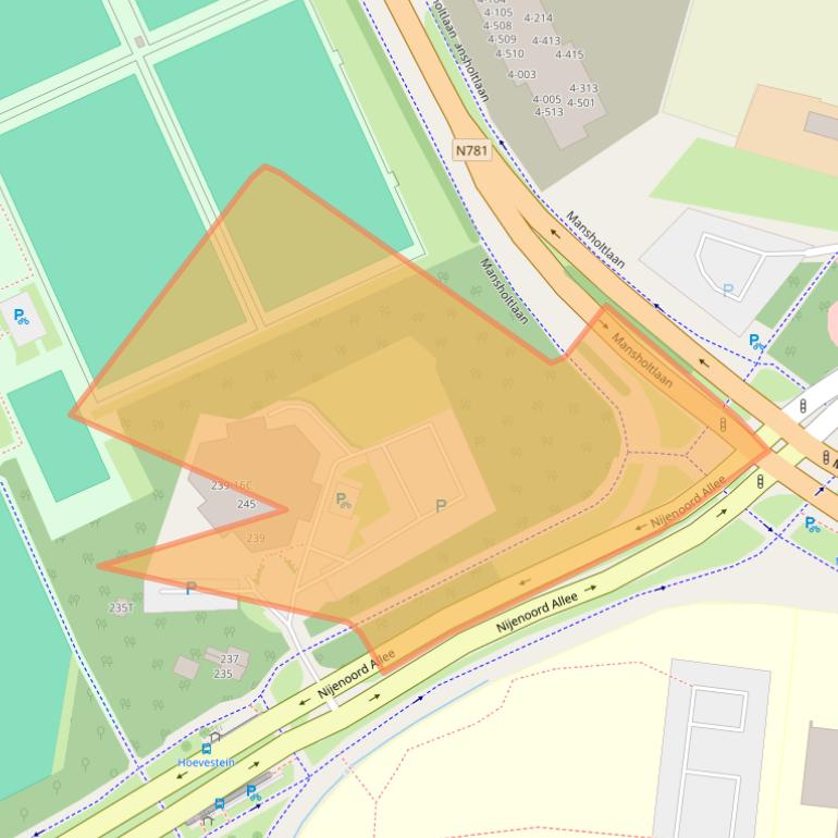 Kaart van postcodegebied 6708AK.