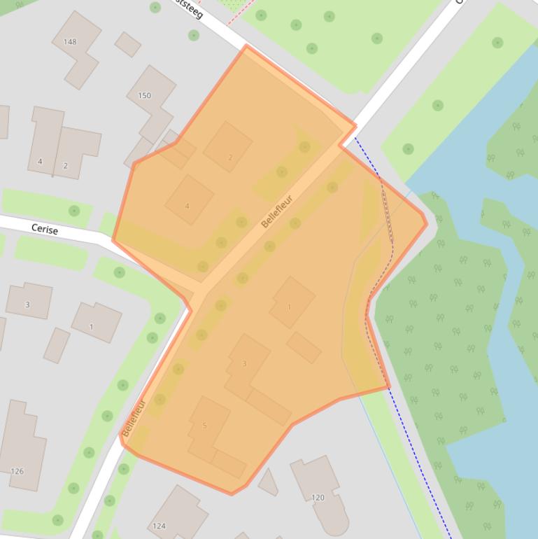 Kaart van postcodegebied 6708LL.