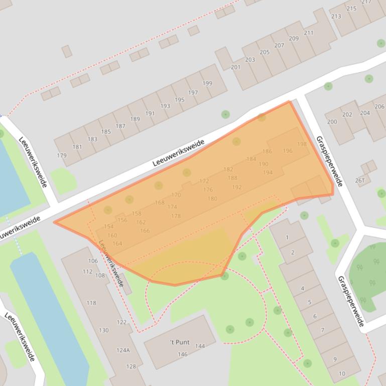 Kaart van postcodegebied 6708LN.