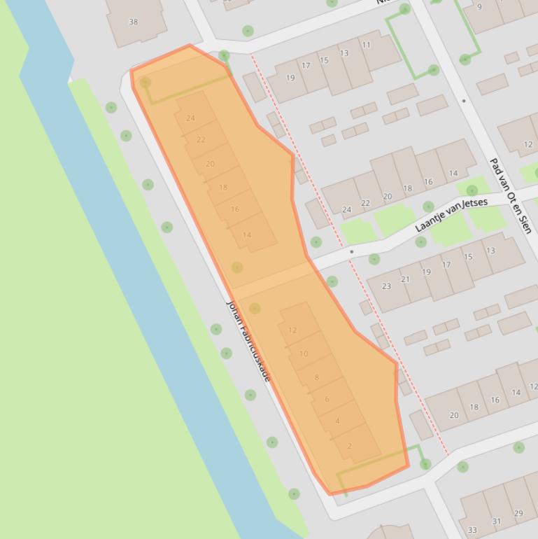 Kaart van postcodegebied 6708SG.