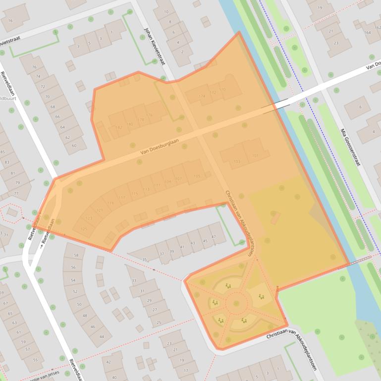 Kaart van postcodegebied 6708SR.