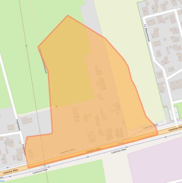 Kaart van postcodegebied 6709DB.