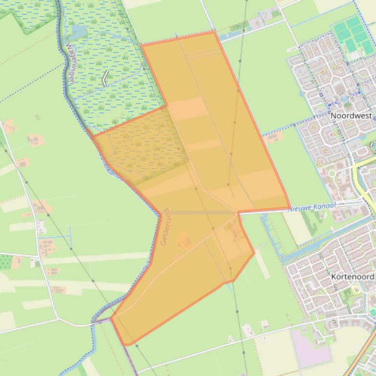 Kaart van postcodegebied 6709PC.