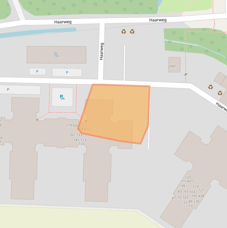 Kaart van postcodegebied 6709RE.