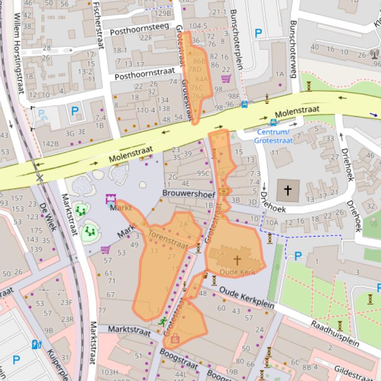 Kaart van postcodegebied 6711AN.
