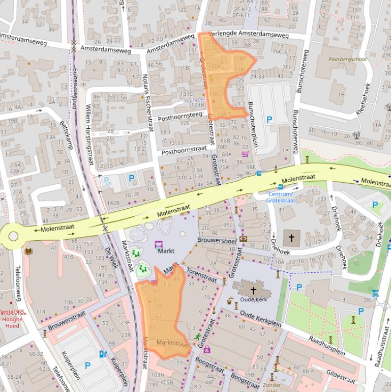 Kaart van postcodegebied 6711AP.