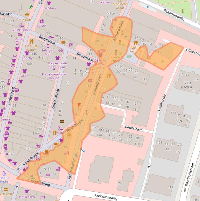 Kaart van postcodegebied 6711AV.