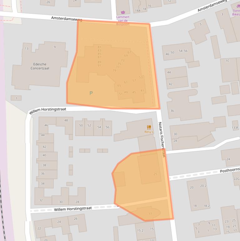 Kaart van postcodegebied 6711BB.