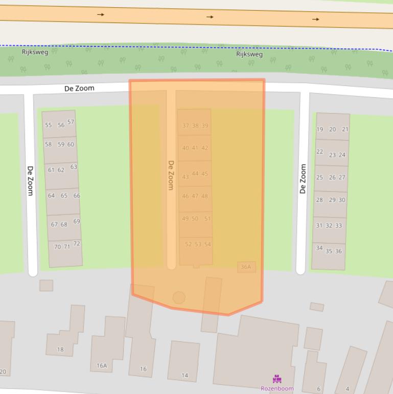 Kaart van postcodegebied 6711BP.
