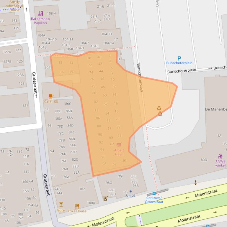 Kaart van postcodegebied 6711CC.