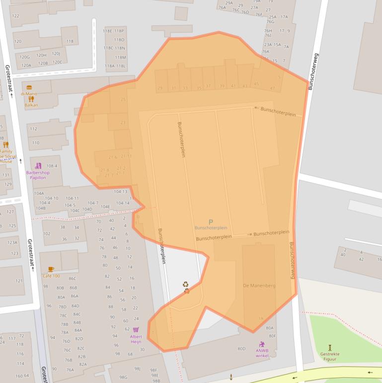 Kaart van postcodegebied 6711CD.